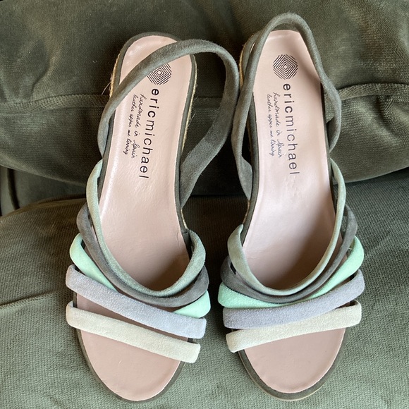 New! Eric Michael Elva Sandals Women's Size 37 US 6.5-7 - Picture 7 of 16